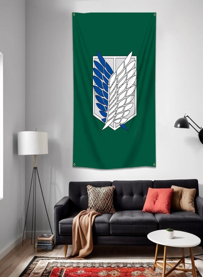 MOOR Attack On Titan Tapestry Shingeki No Kyojin Wall Hanging（60X40Inch,Vivid Color,Polyster） For Man Cave,Dorm,Gift Needs (M11-193) - Image 5